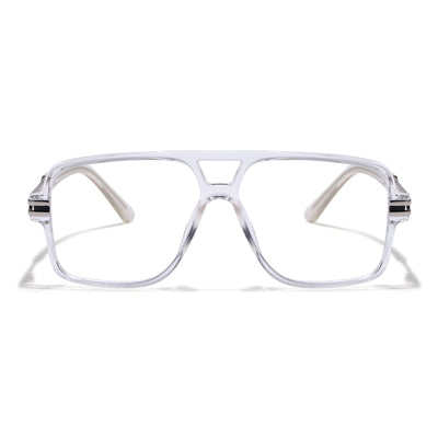 EyeJack Titex Transparent Wayfarer Eyeglasses for Men & Women (18905CL287-C7)