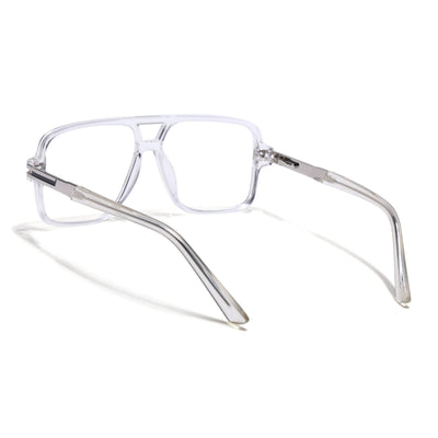 EyeJack Titex Transparent Wayfarer Eyeglasses for Men & Women (18905CL287-C7)