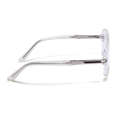 EyeJack Titex Transparent Wayfarer Eyeglasses for Men & Women (18905CL287-C7)