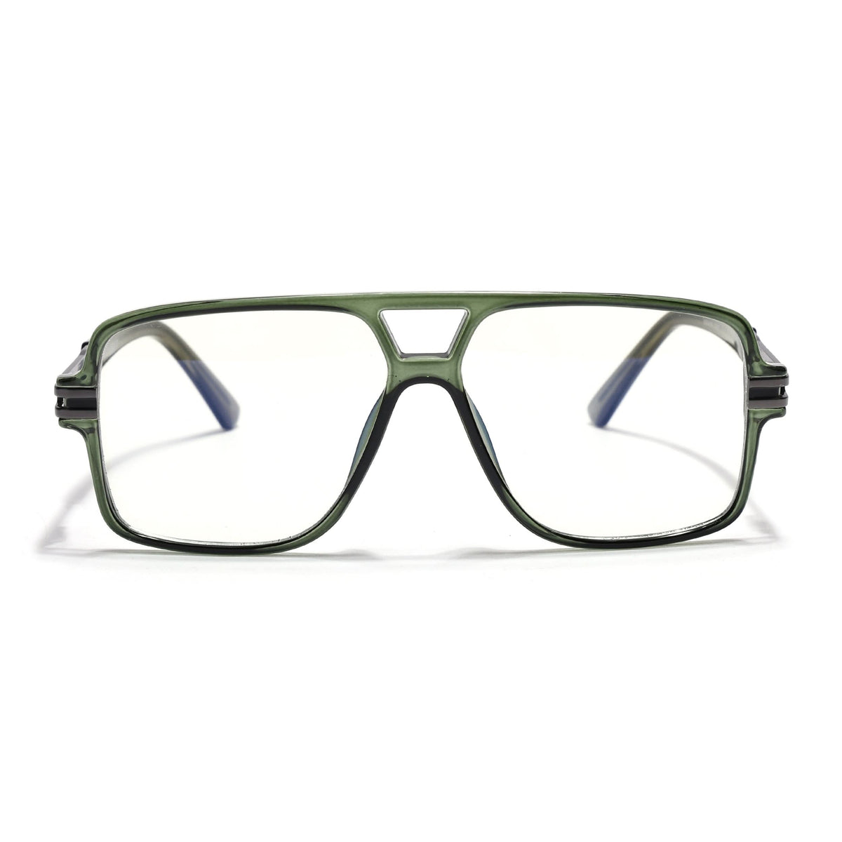EyeJack Titex Green Wayfarer Eyeglasses for Men & Women (18905CL289-C9)