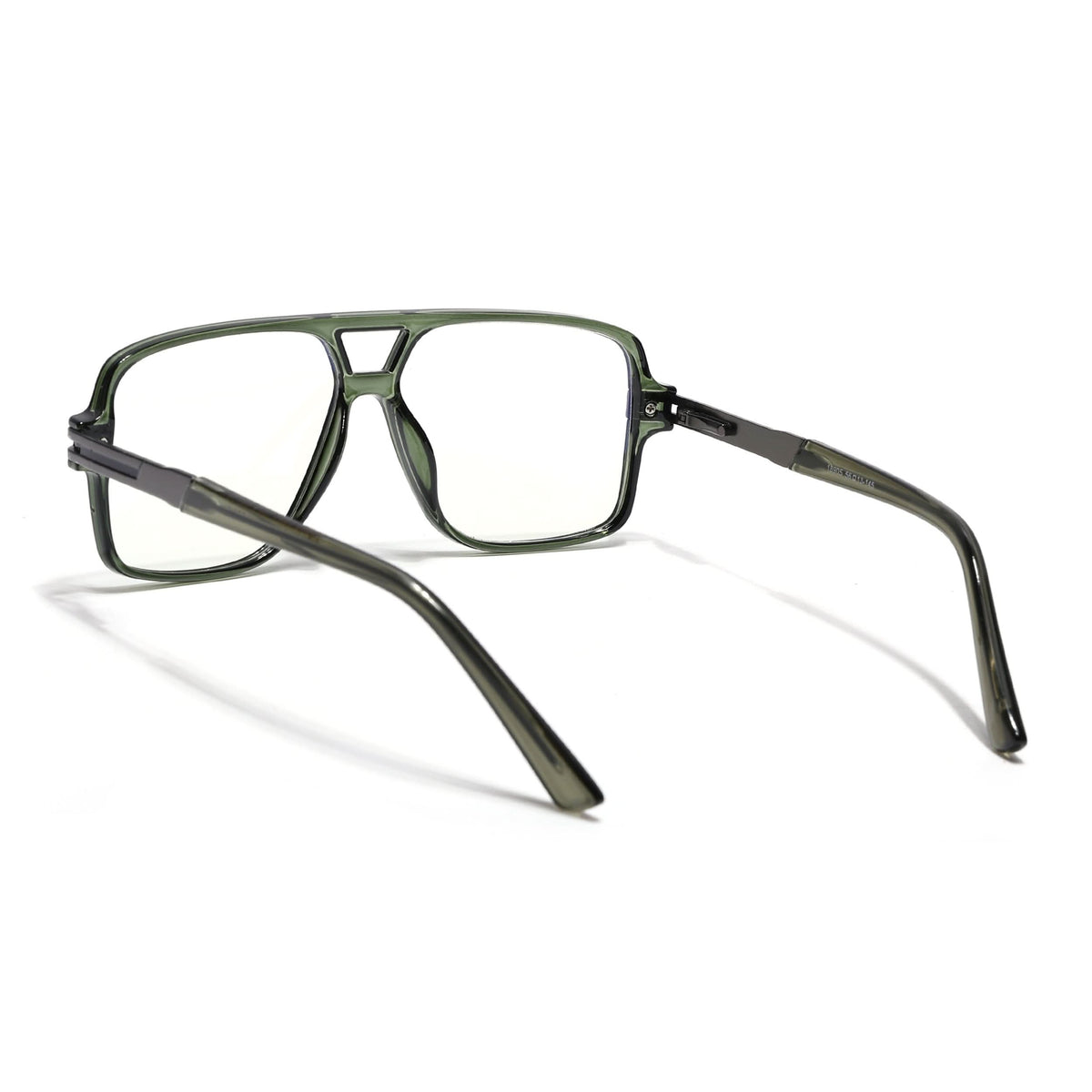 EyeJack Titex Green Wayfarer Eyeglasses for Men & Women (18905CL289-C9)