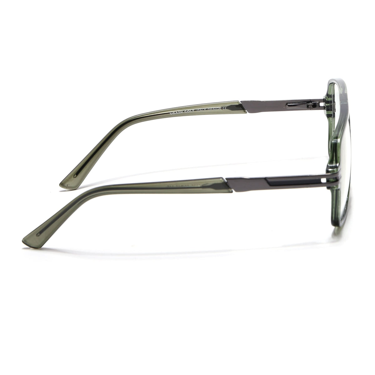 EyeJack Titex Green Wayfarer Eyeglasses for Men & Women (18905CL289-C9)