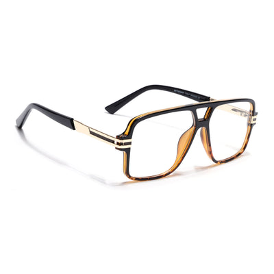 EyeJack Titex Demi Brown Wayfarer Eyeglasses for Men & Women (18905CL291-C11)