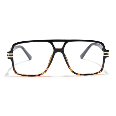 EyeJack Titex Demi Brown Wayfarer Eyeglasses for Men & Women (18905CL291-C11)