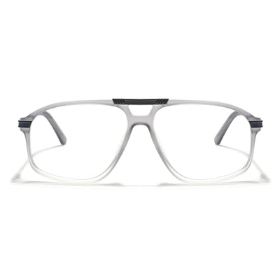EyeJack Titex Matt Grey Aviator Eyeglasses for Men & Women (18906CL297-C6)