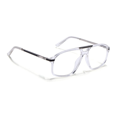 EyeJack Titex Transparent Aviator Eyeglasses for Men & Women (18906CL298-C7)