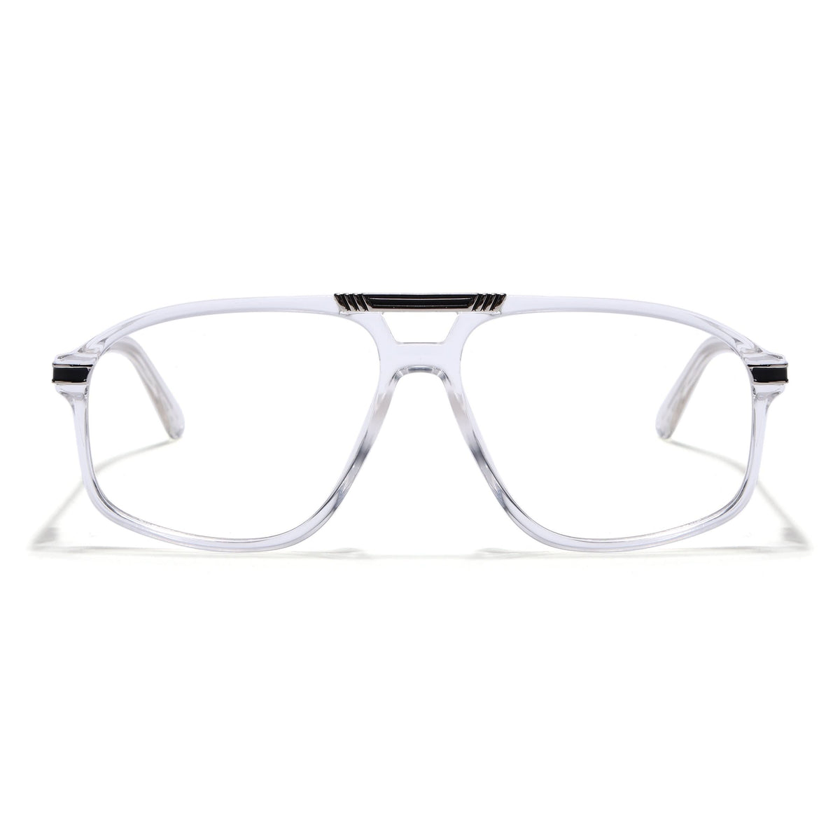 EyeJack Titex Transparent Aviator Eyeglasses for Men & Women (18906CL298-C7)
