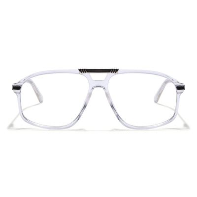 EyeJack Titex Transparent Aviator Eyeglasses for Men & Women (18906CL298-C7)