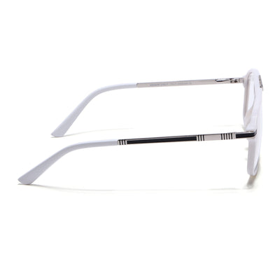 EyeJack Titex White Aviator Eyeglasses for Men & Women (18906CL299-C8)