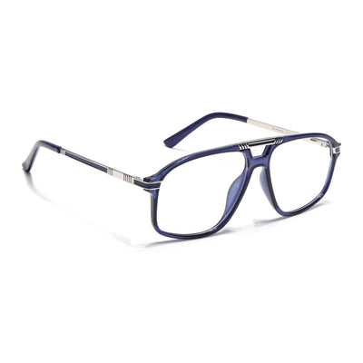 EyeJack Titex Blue Aviator Eyeglasses for Men & Women (18906CL301-C10)