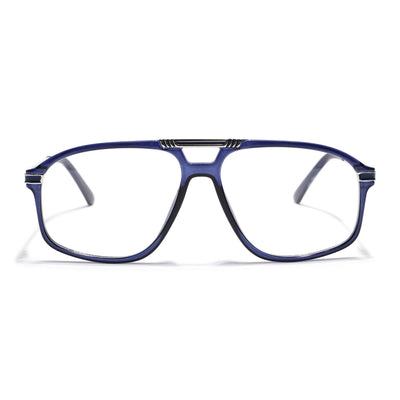 EyeJack Titex Blue Aviator Eyeglasses for Men & Women (18906CL301-C10)