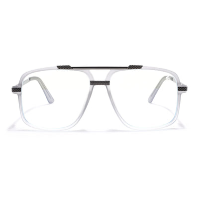 EyeJack Titex Matt Grey Wayfarer Eyeglasses for Men & Women (18907CL308-C6)