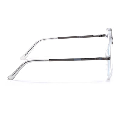 EyeJack Titex Matt Grey Wayfarer Eyeglasses for Men & Women (18907CL308-C6)