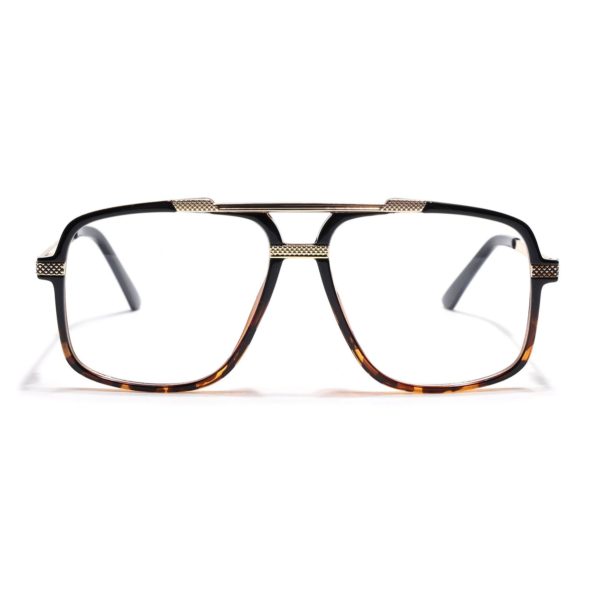 EyeJack Titex Demi Brown Wayfarer Eyeglasses for Men & Women (18907CL313-C11)
