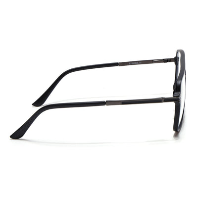 EyeJack Titex Matt Black & Grey Wayfarer Eyeglasses for Men & Women (18908CL317-C4)