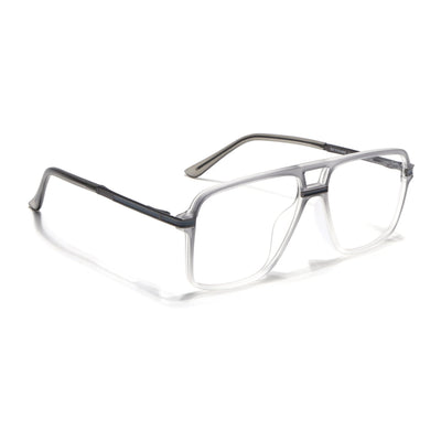 EyeJack Titex Matt Grey Wayfarer Eyeglasses for Men & Women (18908CL319-C6)