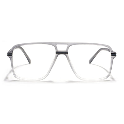 EyeJack Titex Matt Grey Wayfarer Eyeglasses for Men & Women (18908CL319-C6)