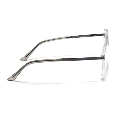 EyeJack Titex Matt Grey Wayfarer Eyeglasses for Men & Women (18908CL319-C6)