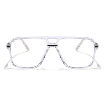 EyeJack Titex Transparent Wayfarer Eyeglasses for Men & Women (18908CL320-C7)