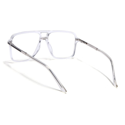 EyeJack Titex Transparent Wayfarer Eyeglasses for Men & Women (18908CL320-C7)