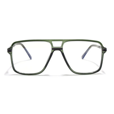 EyeJack Titex Green Wayfarer Eyeglasses for Men & Women (18908CL322-C9)