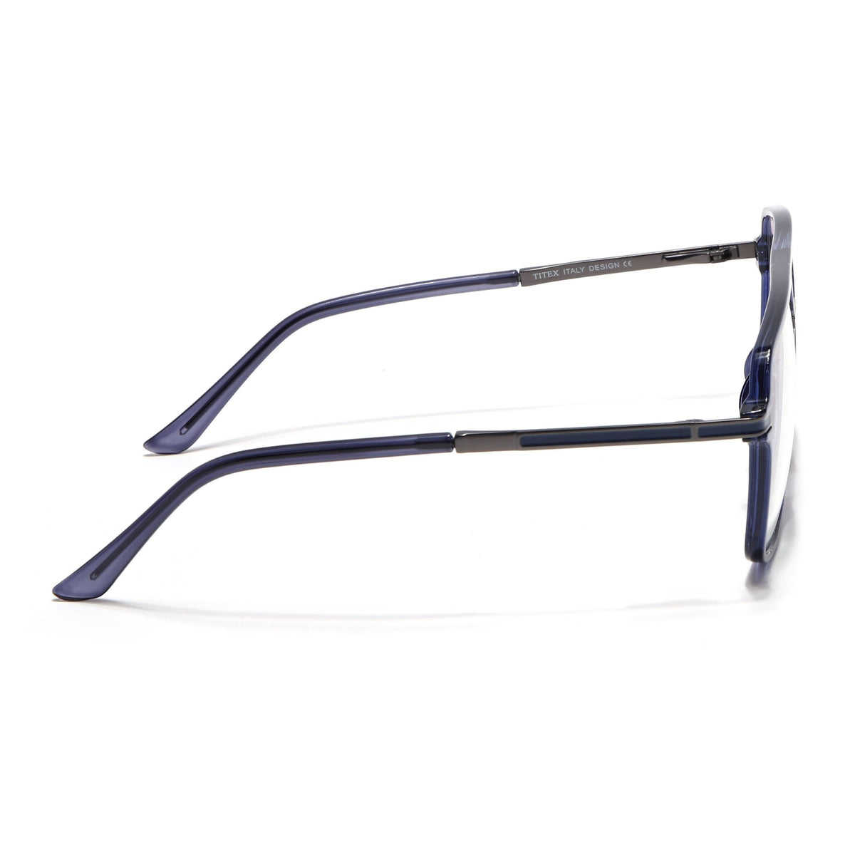 EyeJack Titex Blue Wayfarer Eyeglasses for Men & Women (18908CL323-C10)