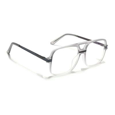 EyeJack Titex Matt Grey Wayfarer Eyeglasses for Men & Women (18909CL330-C6)