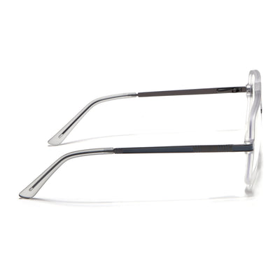 EyeJack Titex Matt Grey Wayfarer Eyeglasses for Men & Women (18909CL330-C6)