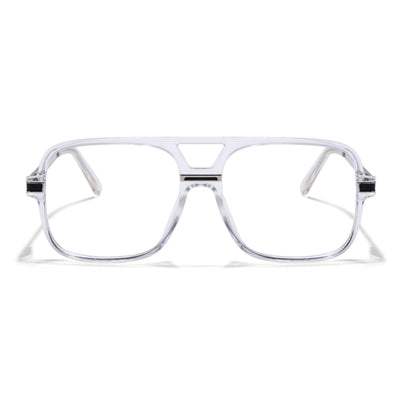 EyeJack Titex Transparent Wayfarer Eyeglasses for Men & Women (18909CL331-C7)