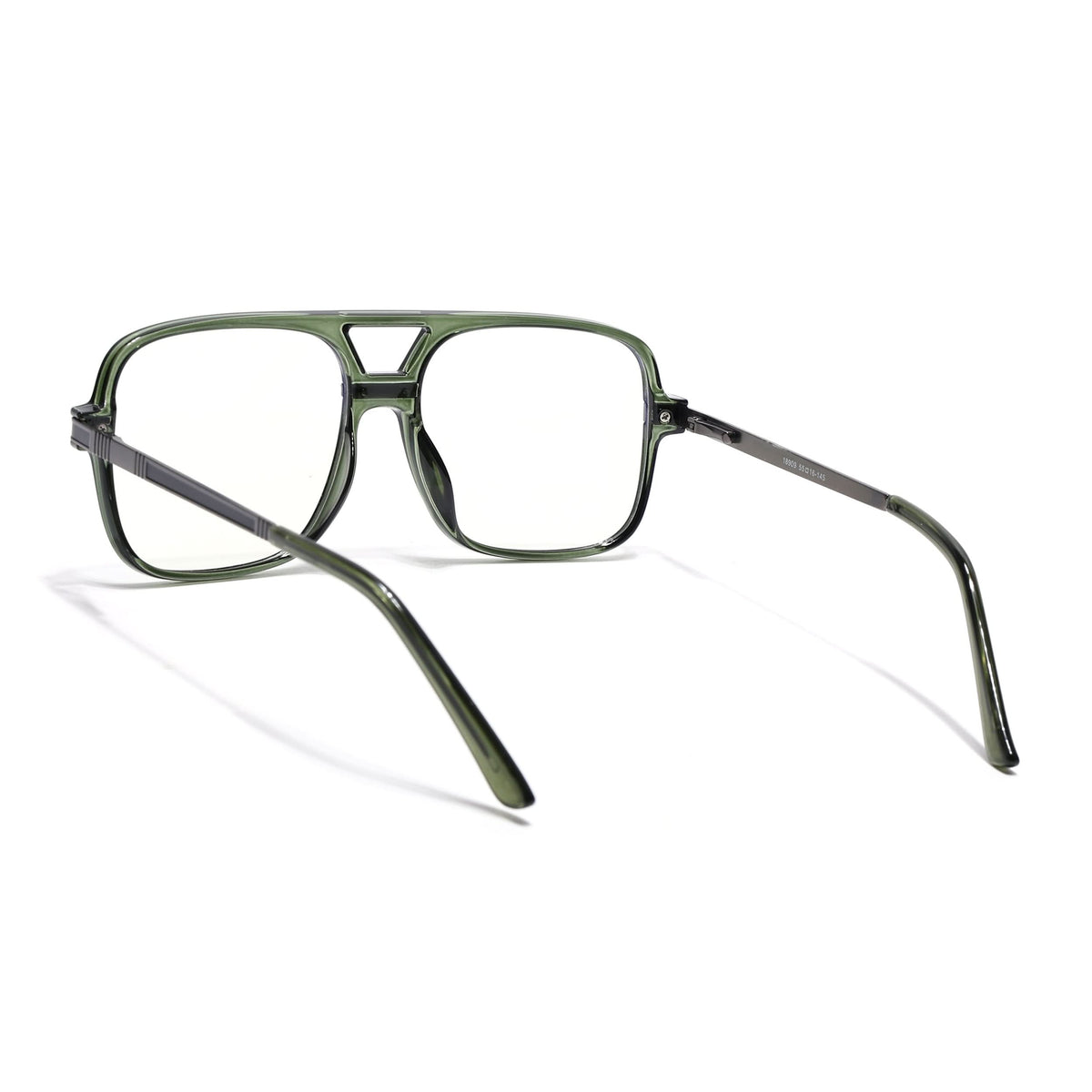 EyeJack Titex Green Wayfarer Eyeglasses for Men & Women (18909CL333-C9)