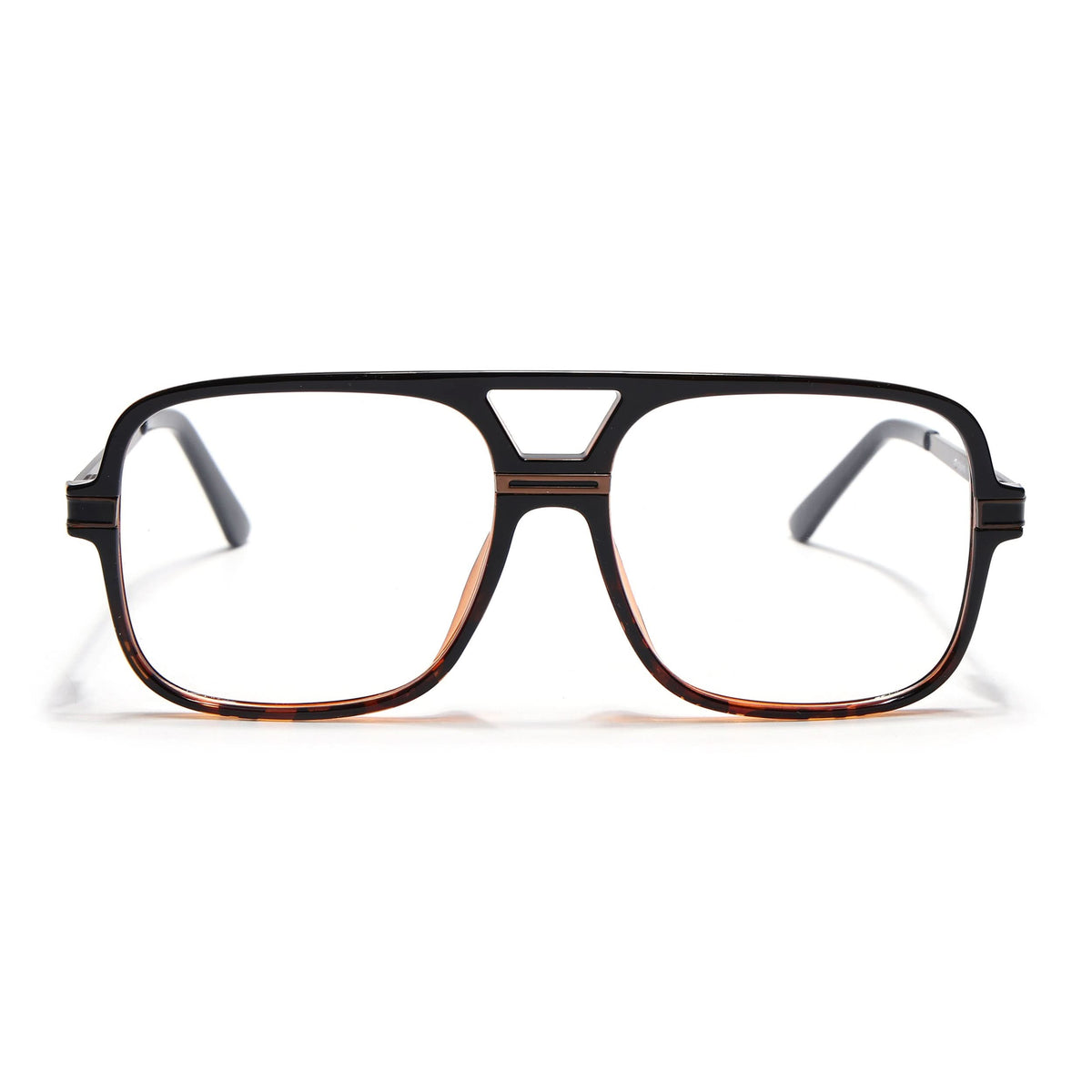 EyeJack Titex Demi Brown Wayfarer Eyeglasses for Men & Women (18909CL335-C11)