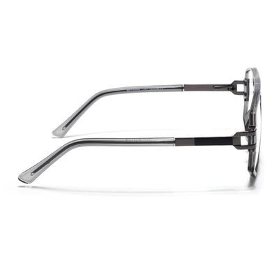 EyeJack Titex Shine Grey Wayfarer Eyeglasses for Men & Women (18910CL340-C5)