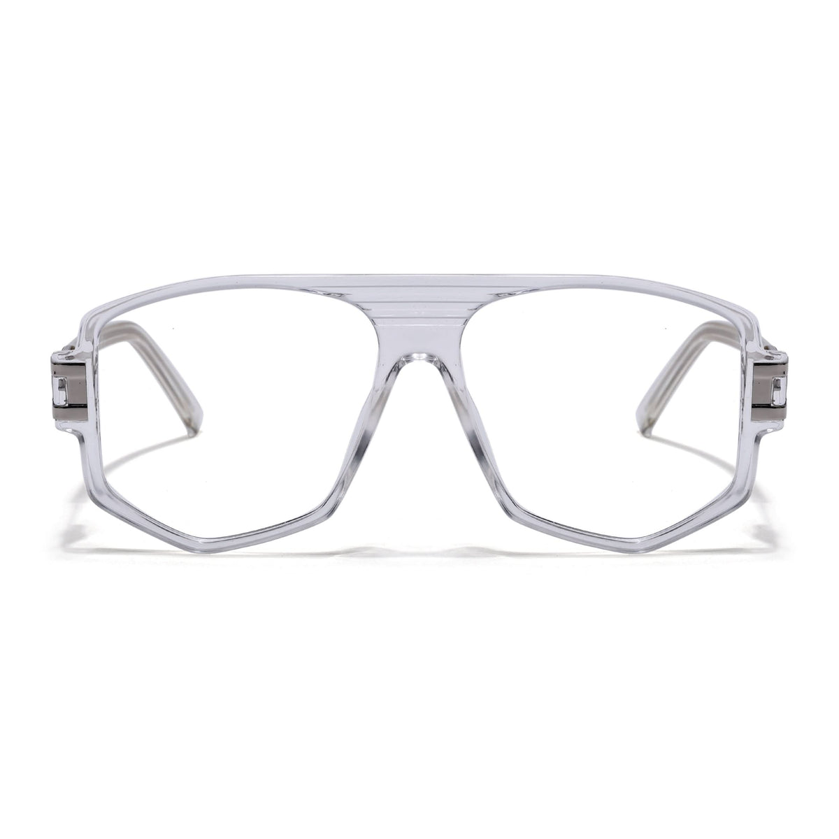 EyeJack Titex Transparent Wayfarer Eyeglasses for Men & Women (18910CL342-C7)
