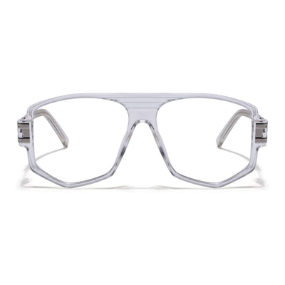 EyeJack Titex Transparent Wayfarer Eyeglasses for Men & Women (18910CL342-C7)
