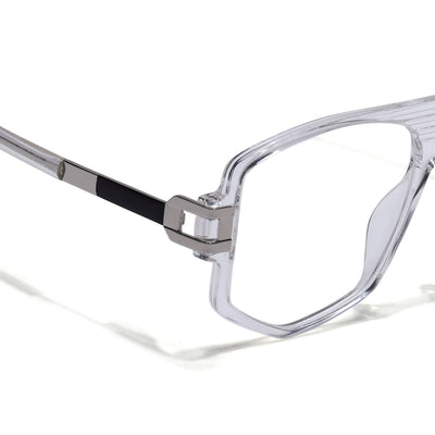 EyeJack Titex Transparent Wayfarer Eyeglasses for Men & Women (18910CL342-C7)