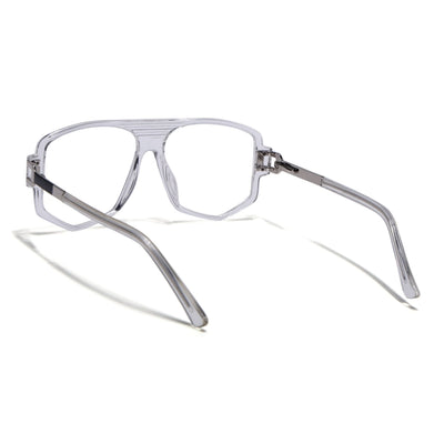 EyeJack Titex Transparent Wayfarer Eyeglasses for Men & Women (18910CL342-C7)