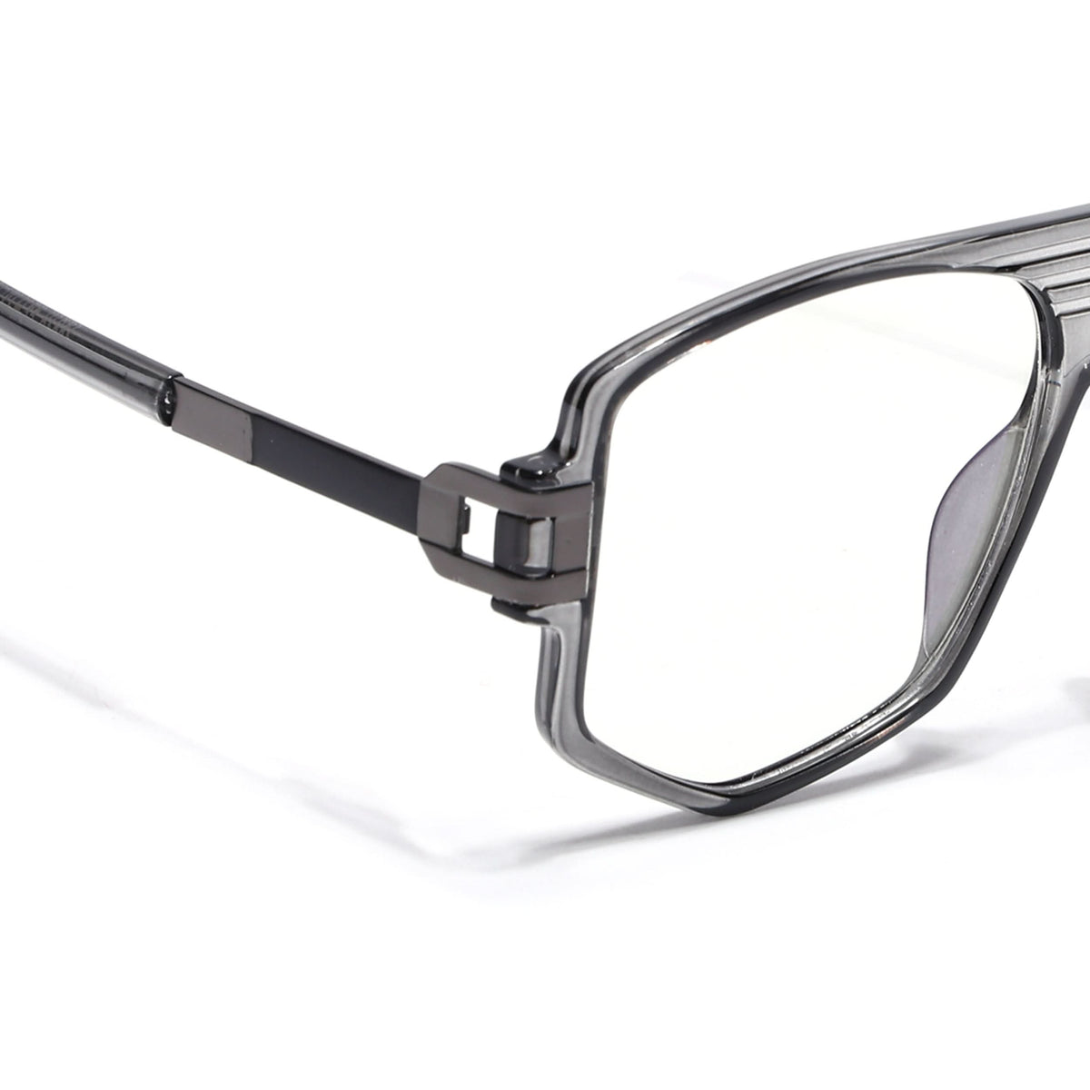 EyeJack Titex Green Wayfarer Eyeglasses for Men & Women (18910CL344-C9)