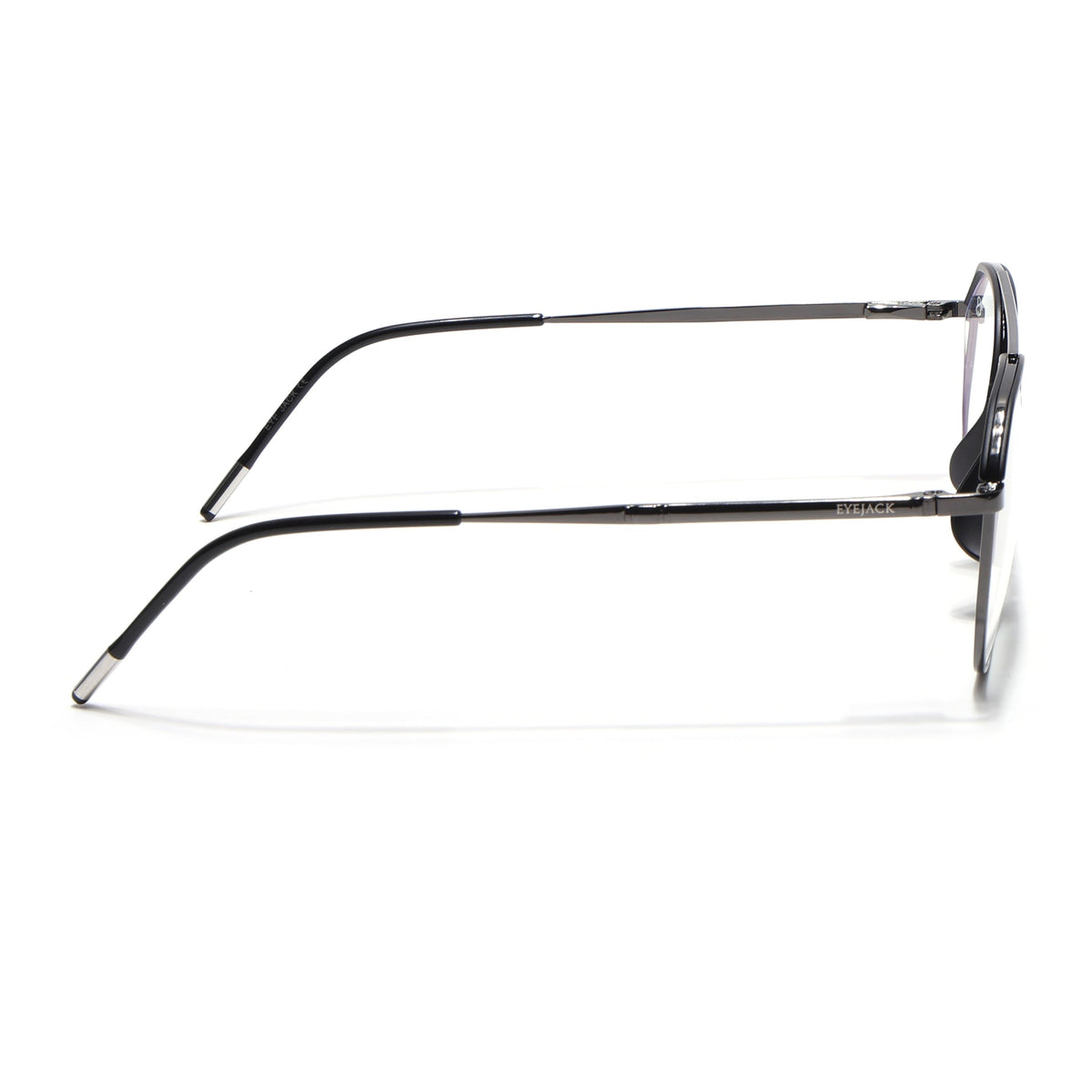 Eyejack Aura Grey & Black Wayfarer Eyeglasses for Men & Women (19001FCL1946-C1)