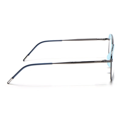 Eyejack Aura Sky Blue & Grey Wayfarer Eyeglasses for Men & Women (19001FCL1949-C4)