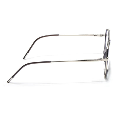 Eyejack Aura Grey & Silver Wayfarer Eyeglasses for Men & Women (19002FCL1953-C2)