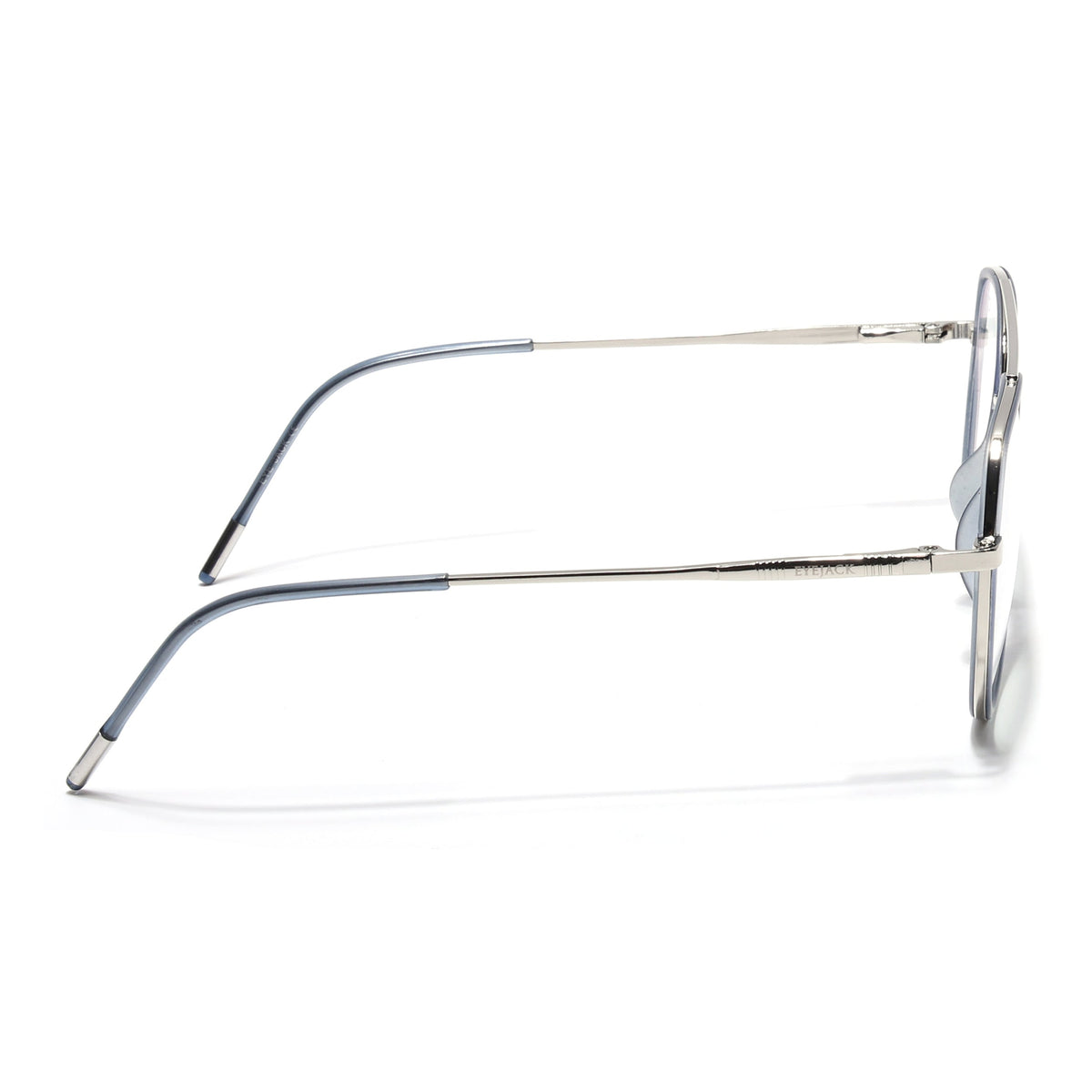 Eyejack Aura Light Grey & Silver Wayfarer Eyeglasses for Men & Women (19002FCL1954-C3)