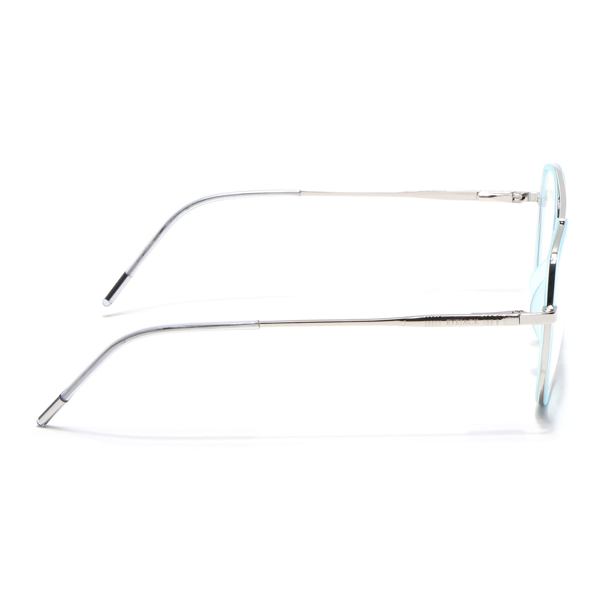 Eyejack Aura Sea Green & Silver Wayfarer Eyeglasses for Men & Women (19002FCL1956-C5)