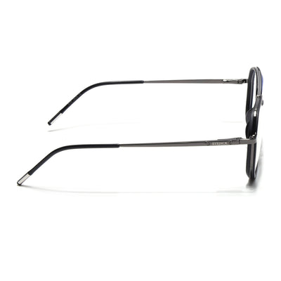 Eyejack Aura Grey & Black Wayfarer Eyeglasses for Men & Women (19003FCL1958-C1)