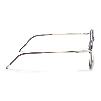 Eyejack Aura Grey & Silver Wayfarer Eyeglasses for Men & Women (19004FCL1965-C2)