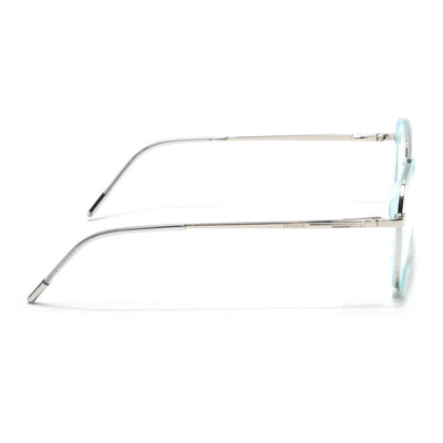 Eyejack Aura Sea Green & Silver Wayfarer Eyeglasses for Men & Women (19004FCL1968-C5)