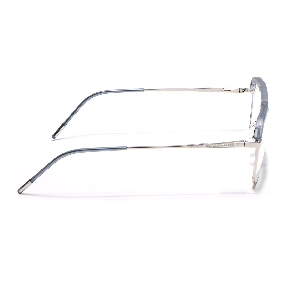 Eyejack Aura Light Grey & Silver Wayfarer Eyeglasses for Men & Women (19005FCL1972-C3)