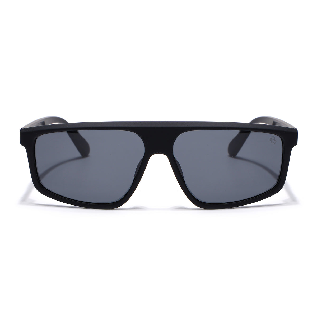 Eyejack Crossline Black Rectangle Polarized Sunglasses for Men & Women (1902PCL2056)