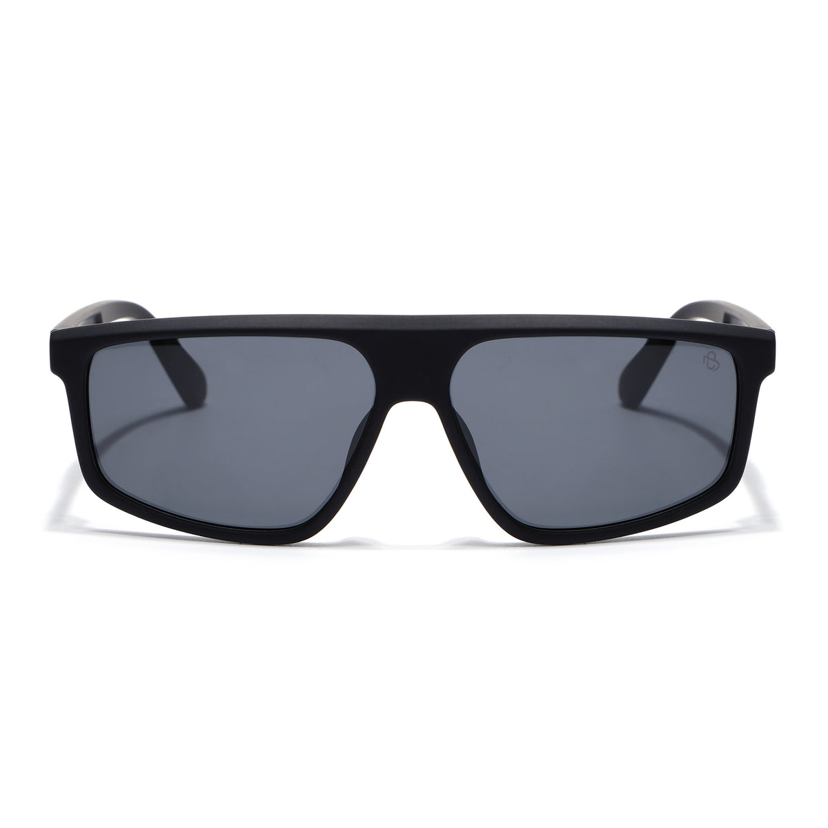 Eyejack Crossline Black Rectangle Polarized Sunglasses for Men & Women (1902PCL2057)