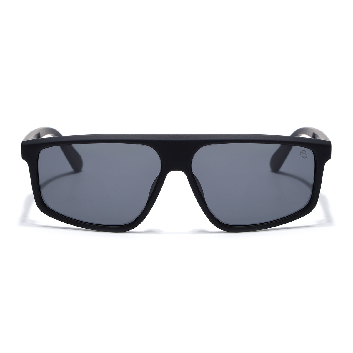Eyejack Crossline Black Rectangle Polarized Sunglasses for Men & Women (1902PCL2058)