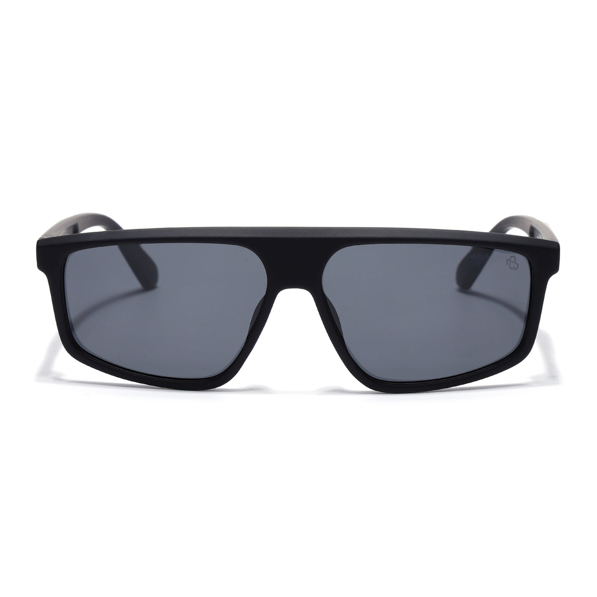 Eyejack Crossline Black Rectangle Polarized Sunglasses for Men & Women (1902PCL2059)